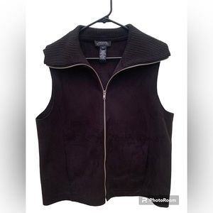 Jones New York Signature black vest, L